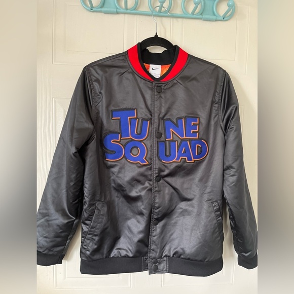 Nike x Space Jam Lebron Tune Squad Men`s Varsity Jacket Black - Picture 3 of 14